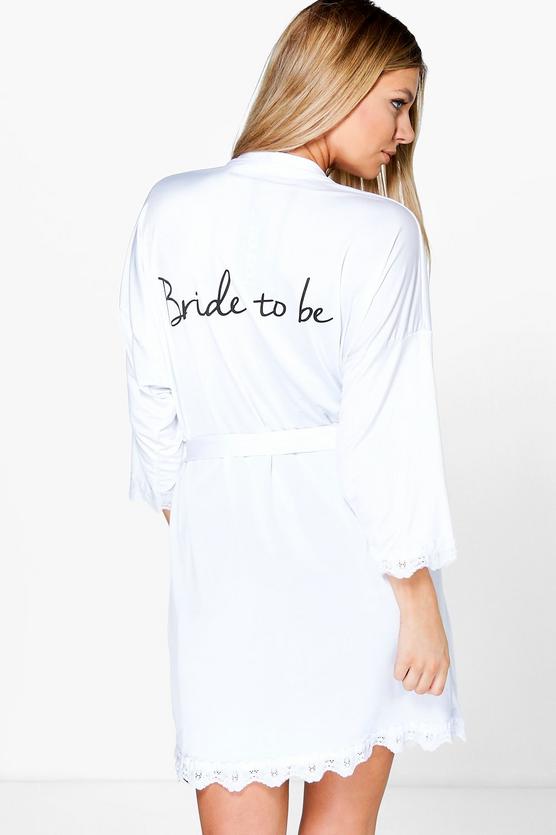 Abigail Bride Slogan Slinky Robe